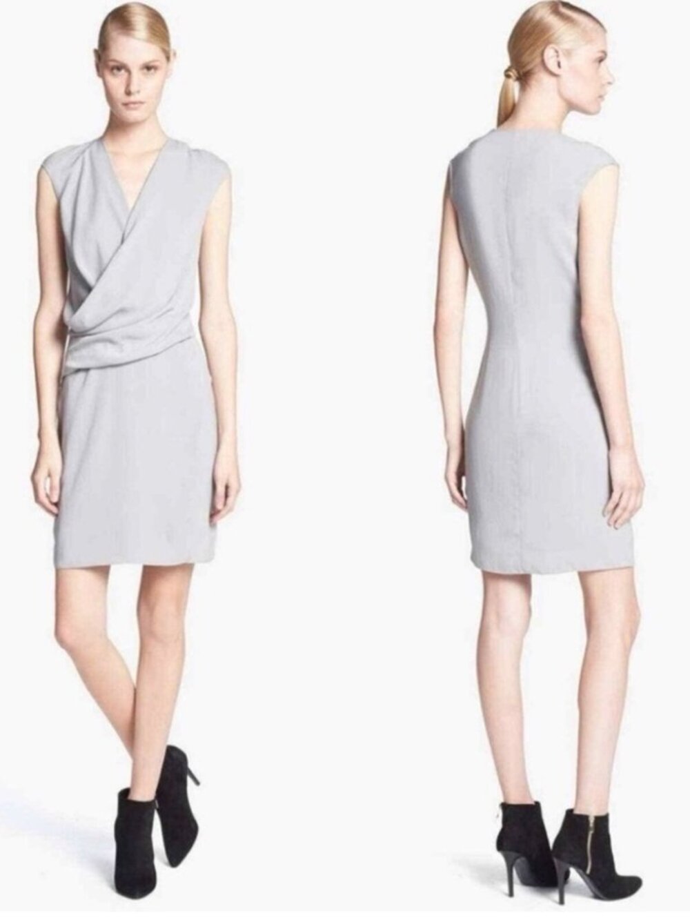 Helmut Lang Gray Nexa Dress XS